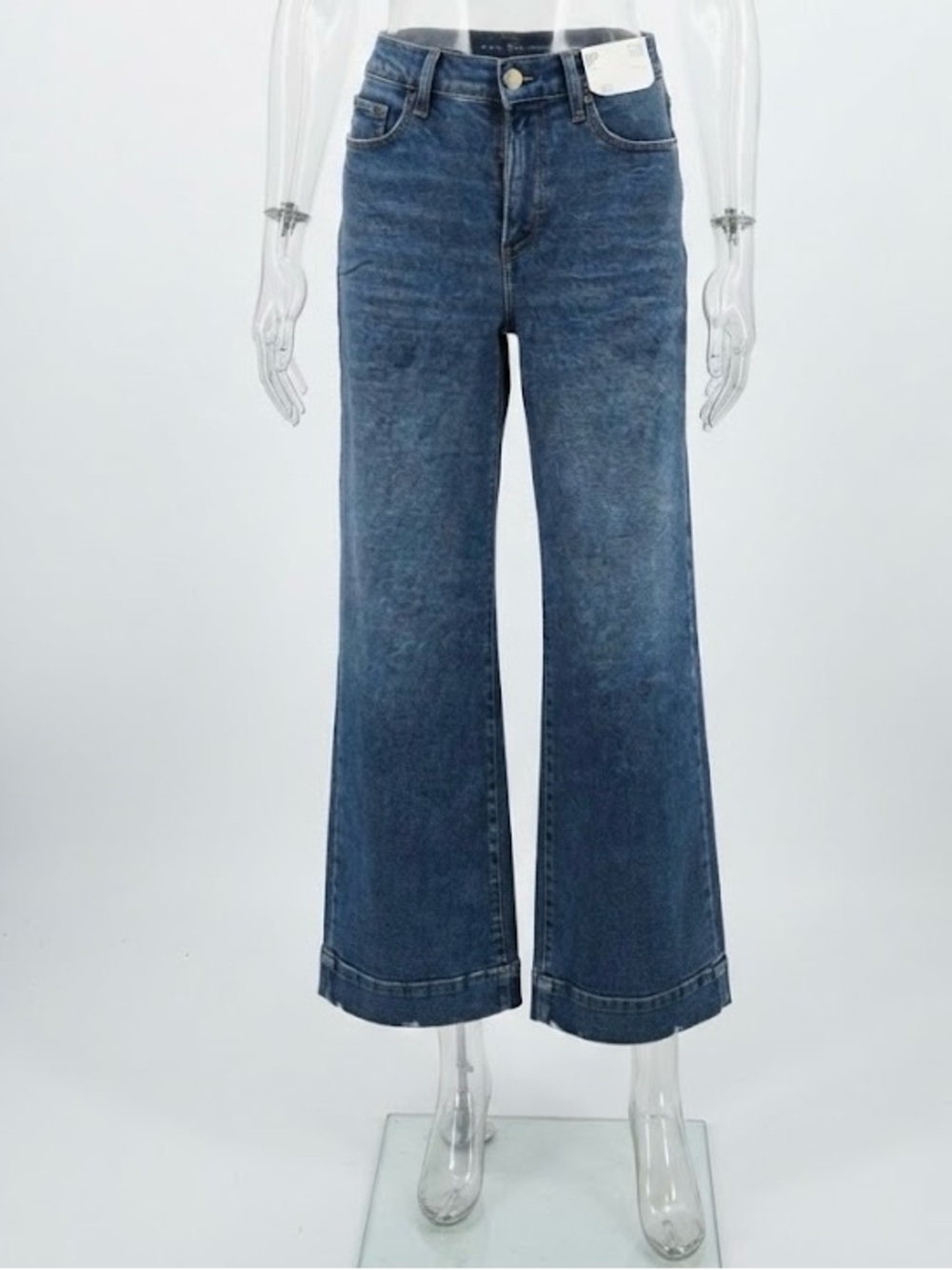 High-Rise Wide-Leg Women's Jeans - Blue
